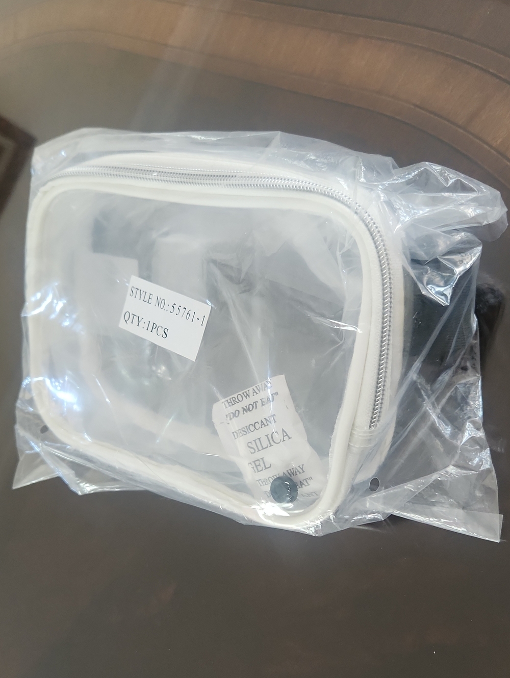 Clear/See-Through Festival Venue Event. Vinyl Fannypack Bag Pouch w/ Black Strap
